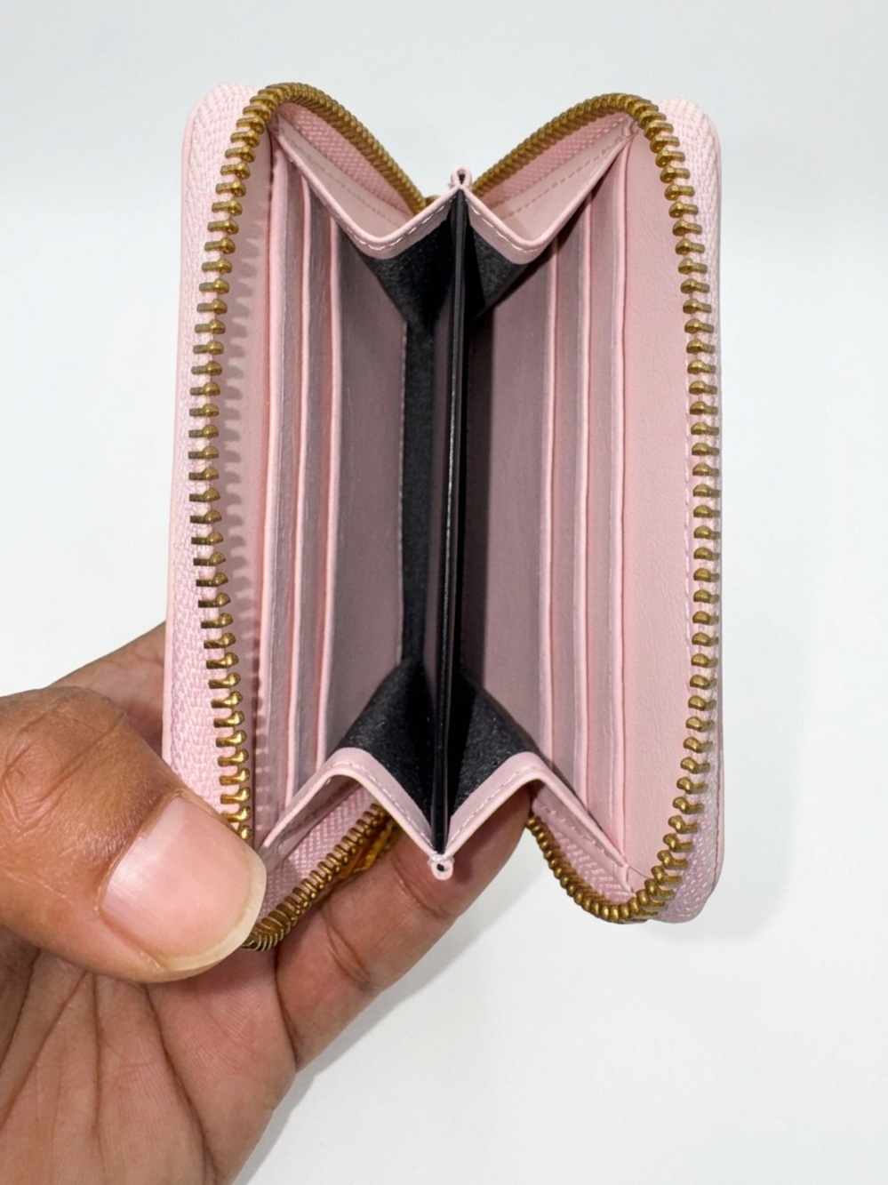 Off-White Pink Small Zip Wallet - Picture 4 of 5